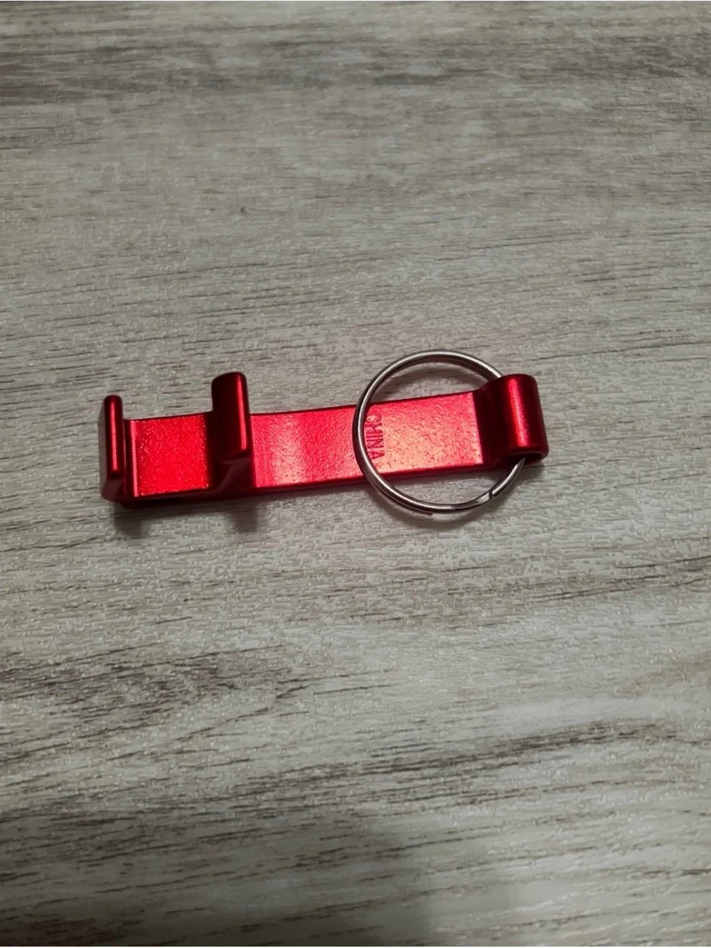 RTA red metal bottle opener Keychain